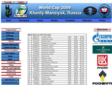 Tablet Screenshot of cup2009.fide.com