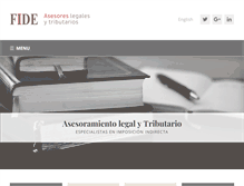 Tablet Screenshot of fide.es