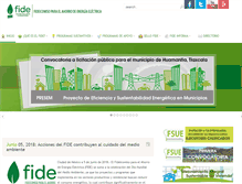 Tablet Screenshot of fide.com.mx